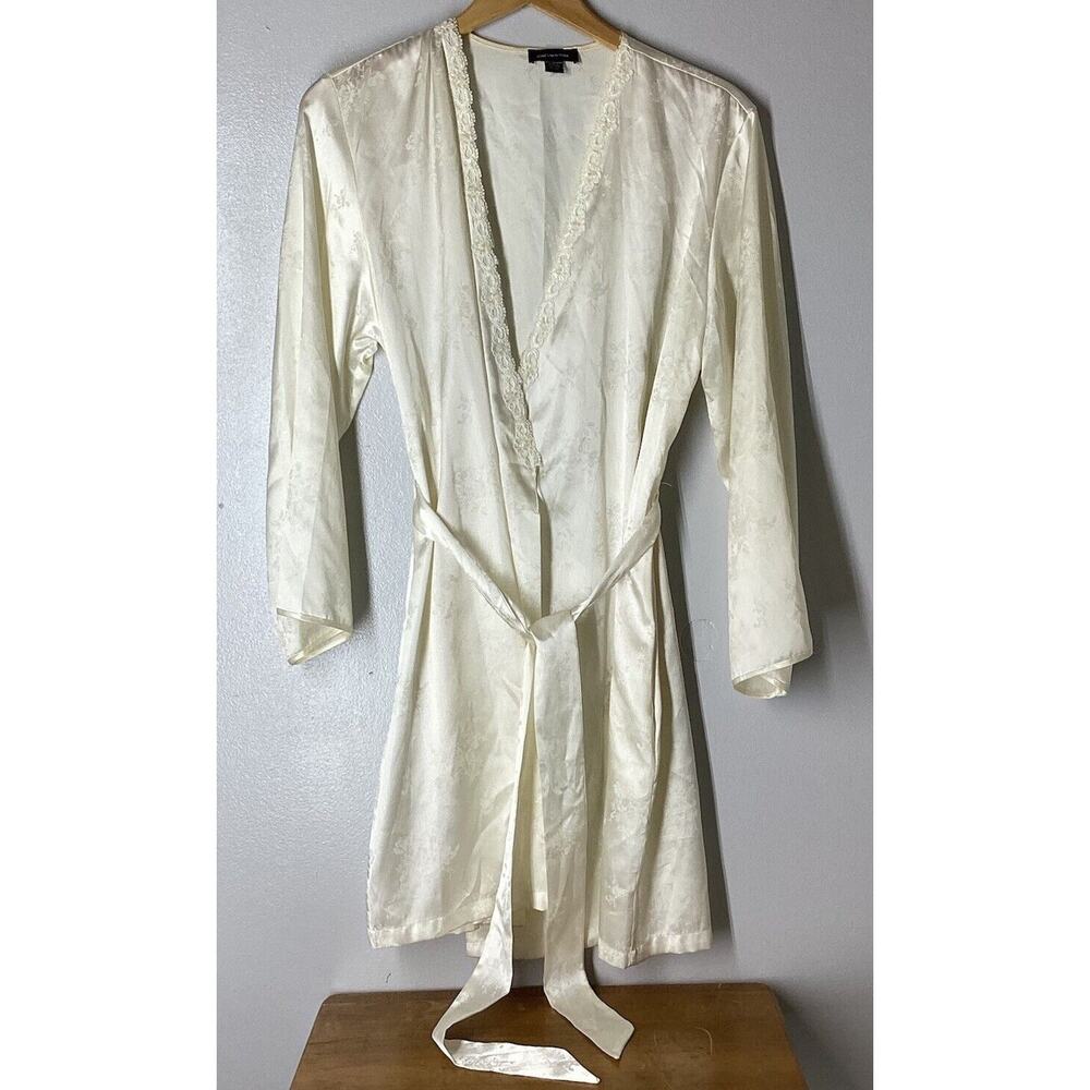 Jones New York Women’s Intimates & Sleepwear Floral Print Satin Robe Size L/XL